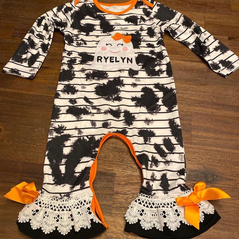 Halloween romper (personalize any name)